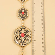 Load image into Gallery viewer, Ornate Western Concho Chain Belt: GRD