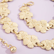 Load image into Gallery viewer, Textured Flower Link Chain Belt: G