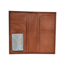 Load image into Gallery viewer, Waxed Leather Men's Rodeo Wallet: Natural Tan / 100% Genuine Full Grain Leather