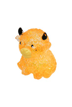 Load image into Gallery viewer, Baby Highland Cow Glitter Thick Maltose Putty Filled Squishy: ORANGE / ONE SIZE