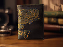 Load image into Gallery viewer, Bass Burnished Leather Trifold Wallet