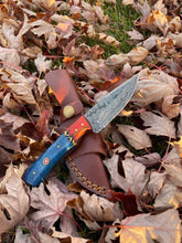 Load image into Gallery viewer, Aurora Blade TK-212 Damascus steel hunting knife by Titan International Knives