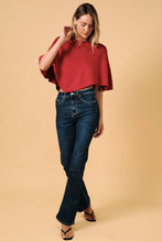 Load image into Gallery viewer, Slouchy Boat Neck Knit Pullover Poncho Top: Black / L