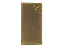 Load image into Gallery viewer, Shotshell Vintage Tan Leather Secretary Wallet