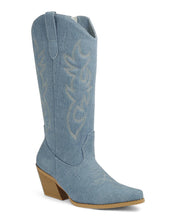 Load image into Gallery viewer, Women's High Chunky Heel Cowboy Boots FL-CREEK-15: Pink / A12