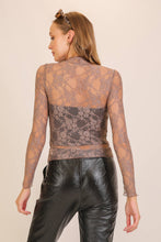 Load image into Gallery viewer, Layer Me Lace High Neck Top : Ivory / S