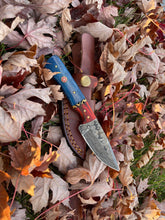 Load image into Gallery viewer, Aurora Blade TK-212 Damascus steel hunting knife by Titan International Knives