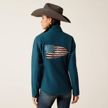 Load image into Gallery viewer, Ariat Women's New Team Patriot Softshell Jacket Reflecting Pond