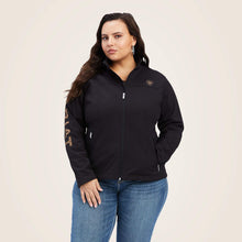 Load image into Gallery viewer, Ariat Women's New Team Softshell Jacket Black Leopard