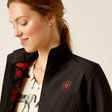 Load image into Gallery viewer, Ariat Women's New Team Softshell Jacket Black Mirage