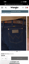 Load image into Gallery viewer, Wrangler Mens Cowboy CUT Slim Fit Jean In Dark Stone