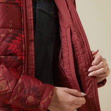 Load image into Gallery viewer, Ariat Women's Crius Insulated Jacket Burnt Rose Print