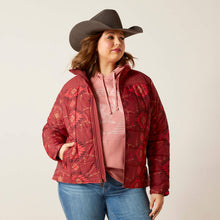 Load image into Gallery viewer, Ariat Women's Crius Insulated Jacket Burnt Rose Print