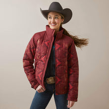 Load image into Gallery viewer, Ariat Women's Crius Insulated Jacket Burnt Rose Print