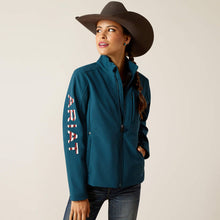 Load image into Gallery viewer, Ariat Women's New Team Patriot Softshell Jacket Reflecting Pond