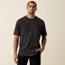 Load image into Gallery viewer, Ariat Mens Rebar Cotton Strong T-Shirt Charcoal Heather