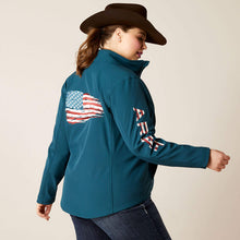 Load image into Gallery viewer, Ariat Women's New Team Patriot Softshell Jacket Reflecting Pond