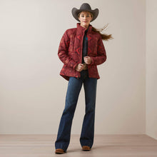 Load image into Gallery viewer, Ariat Women's Crius Insulated Jacket Burnt Rose Print