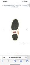 Load image into Gallery viewer, Wolverine Mens  I-90 Durashocks Soft Toe 6 Inch Work Boot Tan