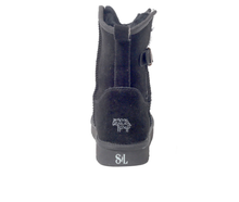 Load image into Gallery viewer, Superlamb Argali Buckle Womens Sheepskin 7.5" Boot Black