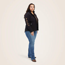 Load image into Gallery viewer, Ariat Women's New Team Softshell Jacket Black Leopard